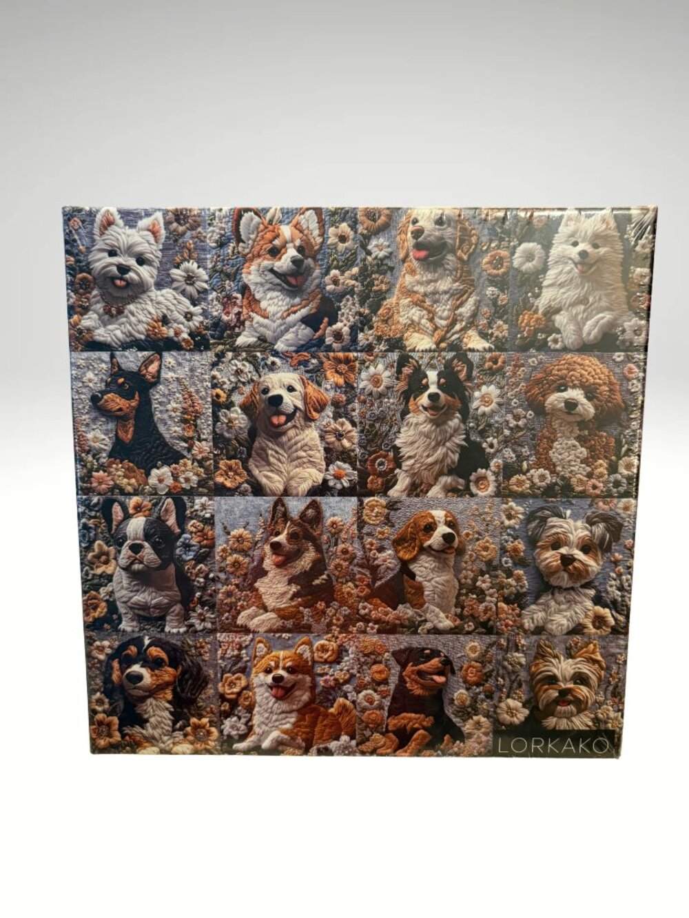 Sealed Dogs Smiling Garden Floral Dog Puzzle Cottagecore Botanical (SKU: 228MI)